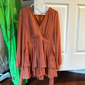 Entro dark salmon romper